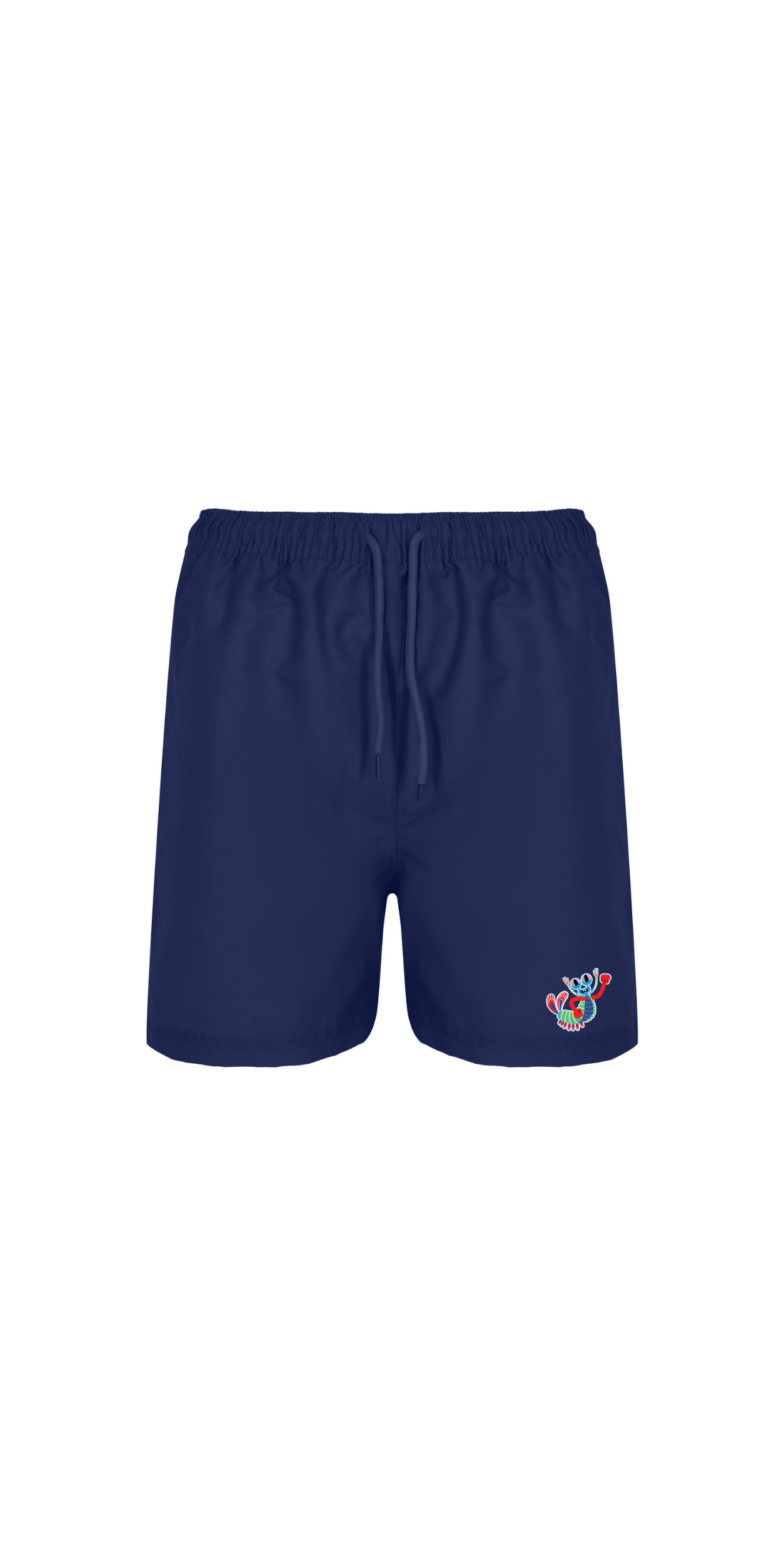 Navy Blue, UPF 50+ Swim Shorts | Personalized Character & Name | Recycled Fabric