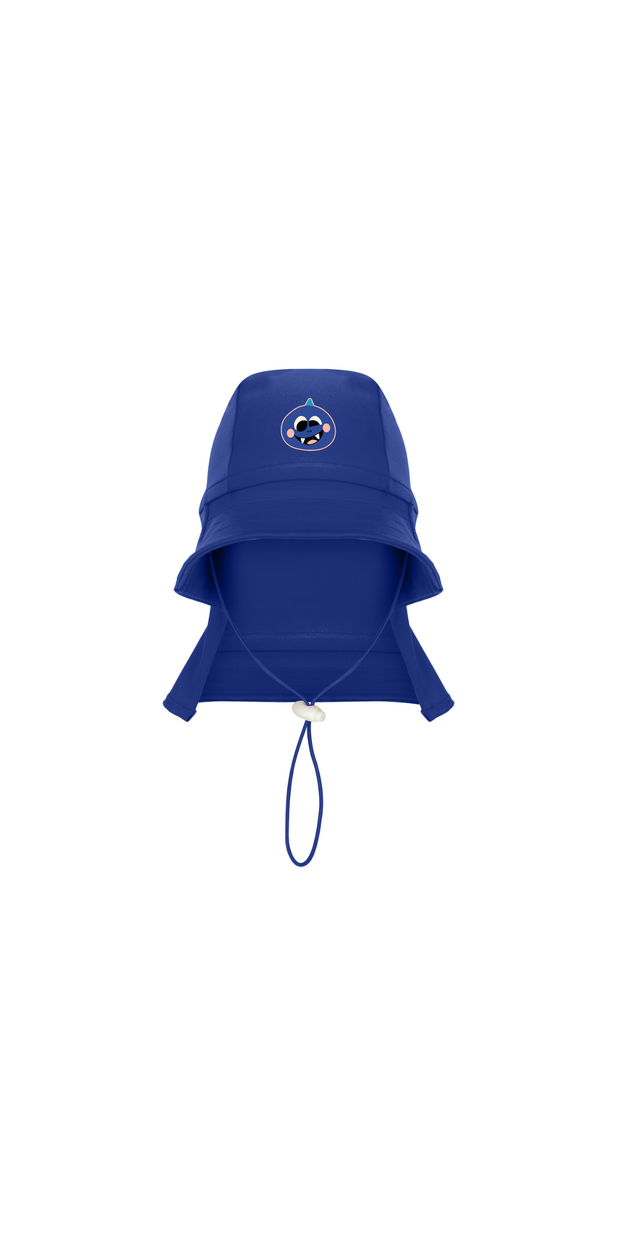 Navy Blue UPF 50+ Sun Protection Hat | Personalized Character & Name | Recycled Fabric