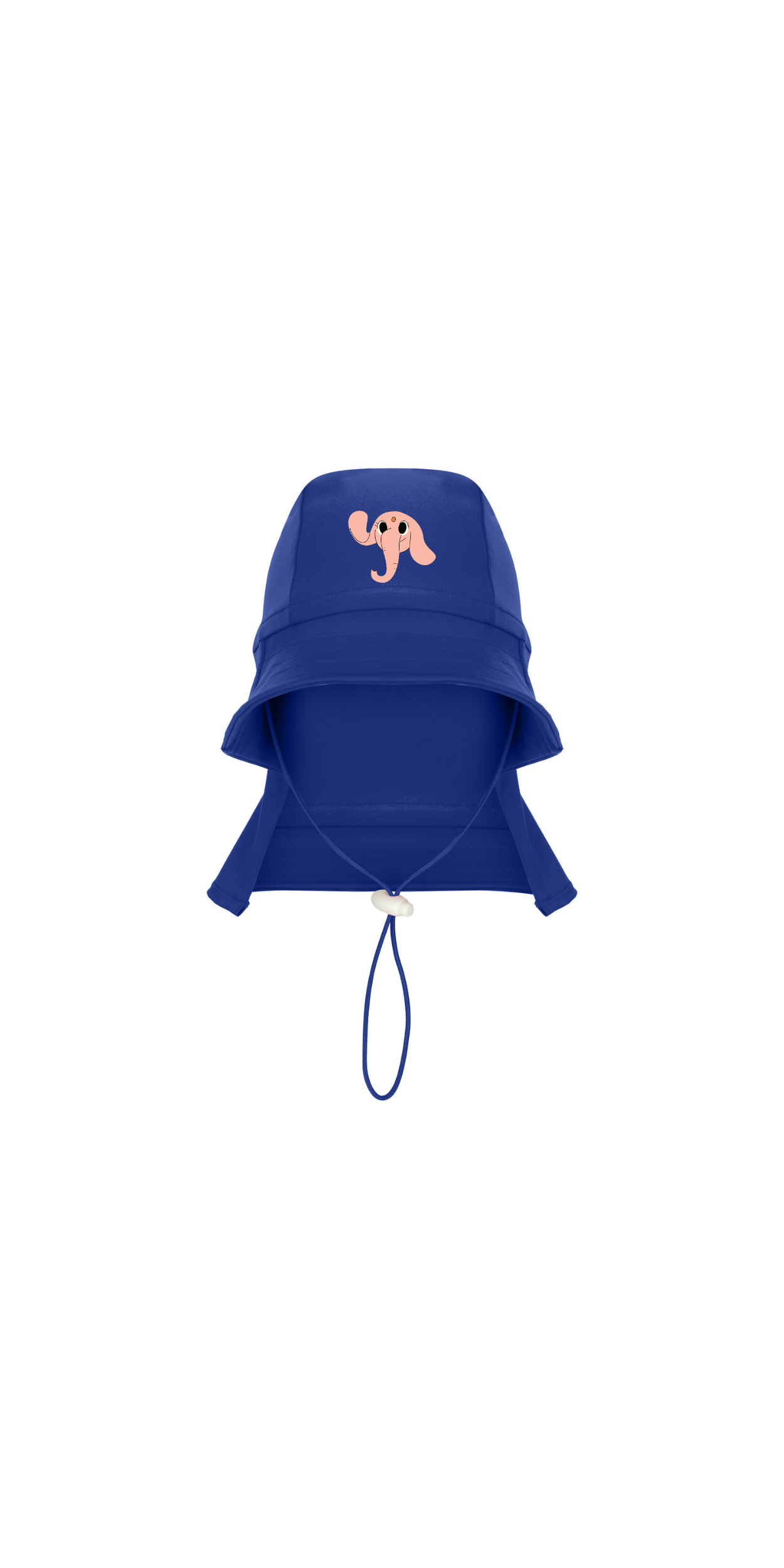 Navy Blue UPF 50+ Sun Protection Hat | Personalized Character & Name | Recycled Fabric