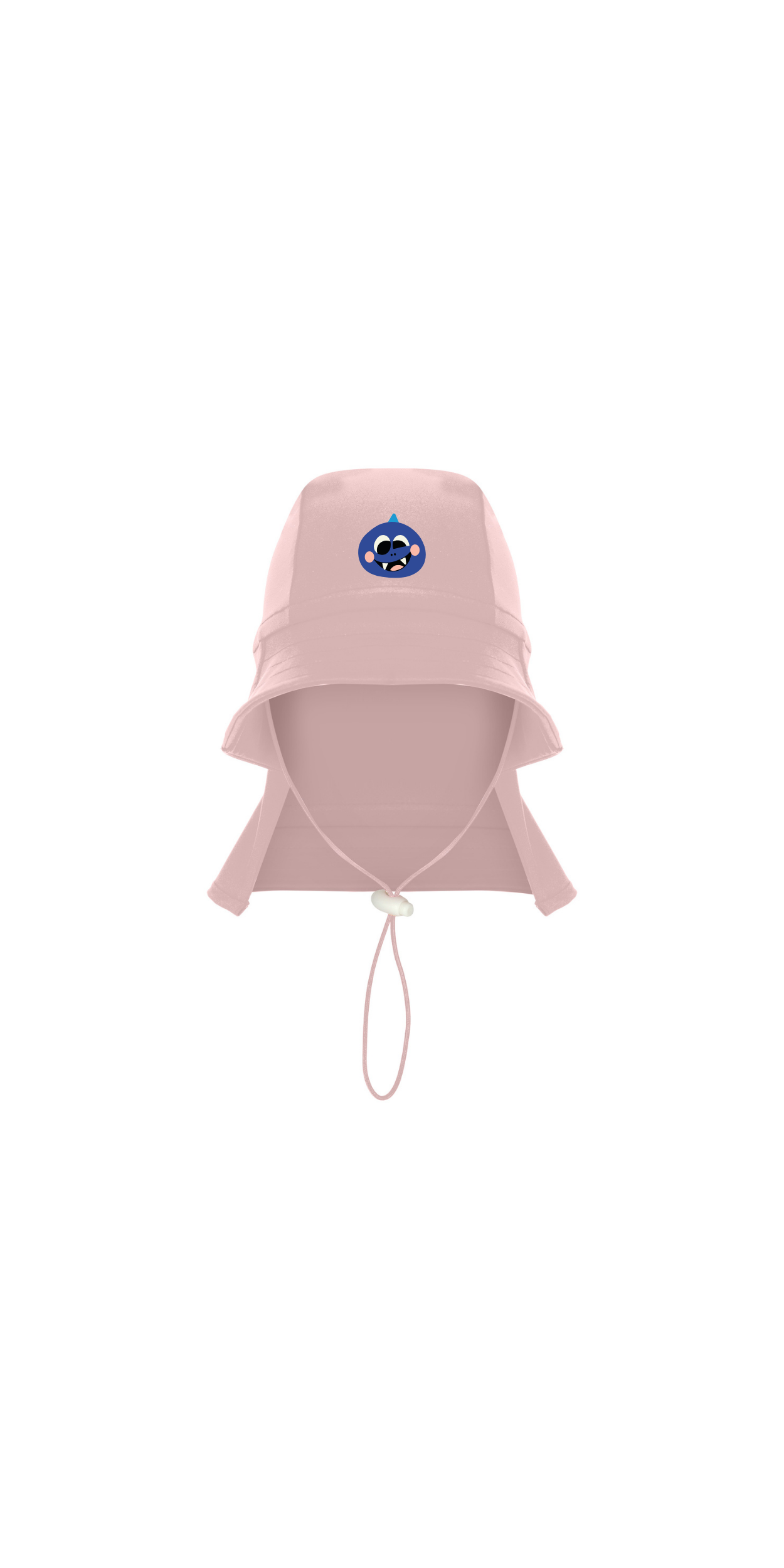Pink UPF 50+ Sun Protection Hat | Personalized Character & Name | Recycled Fabric