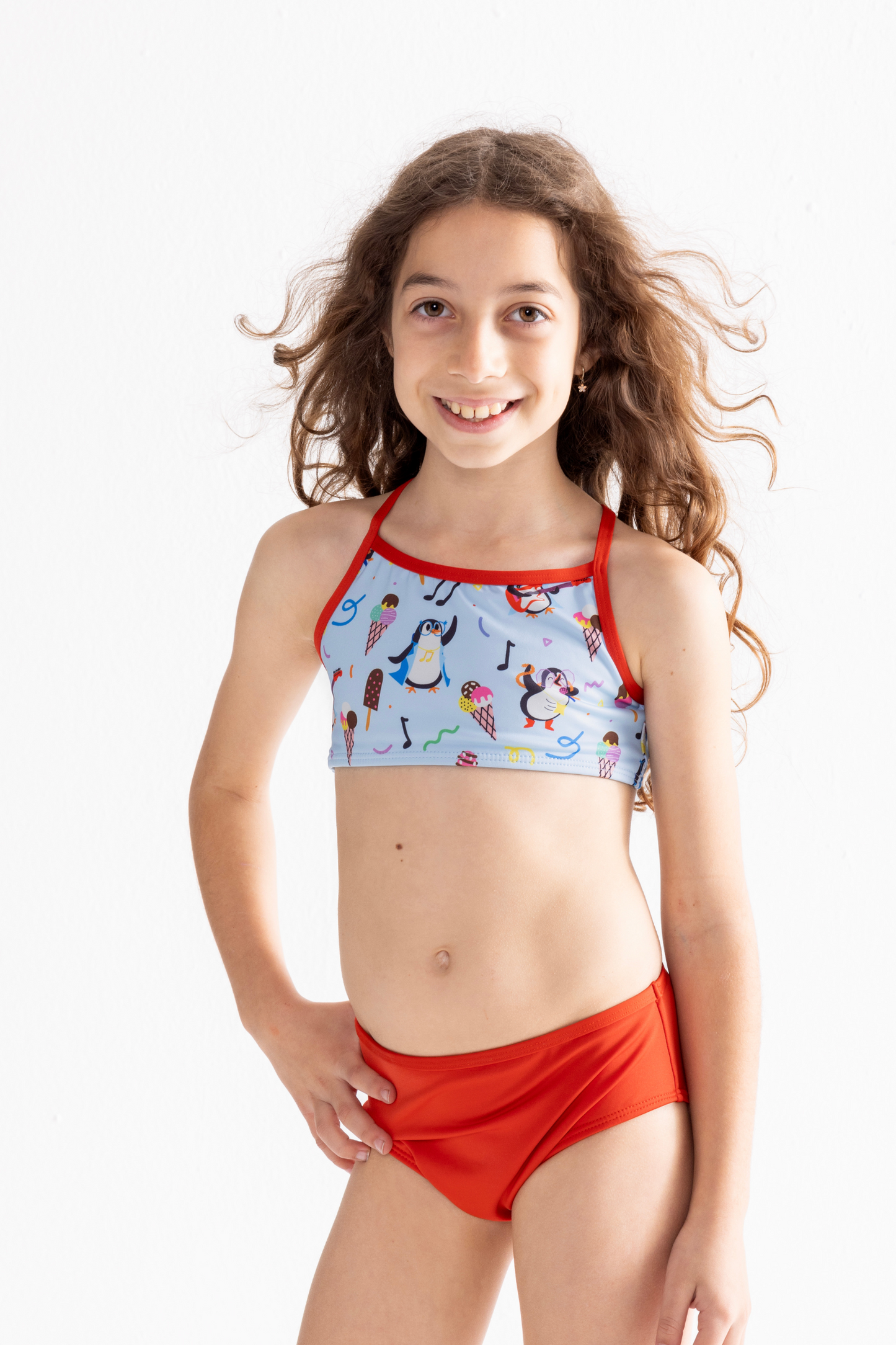 Red Bikini Bottom | UPF 50+ | Recycled Fabric