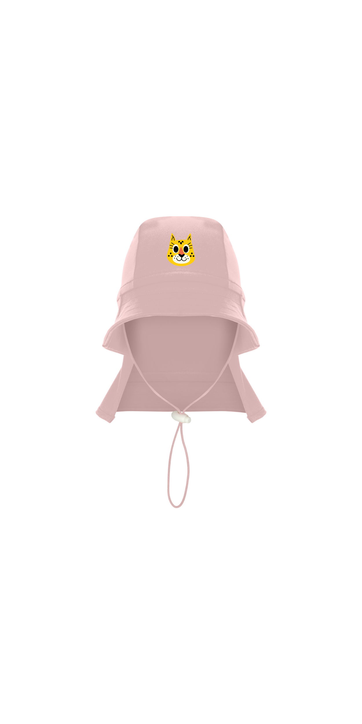 Pink UPF 50+ Sun Protection Hat | Personalized Character & Name | Recycled Fabric