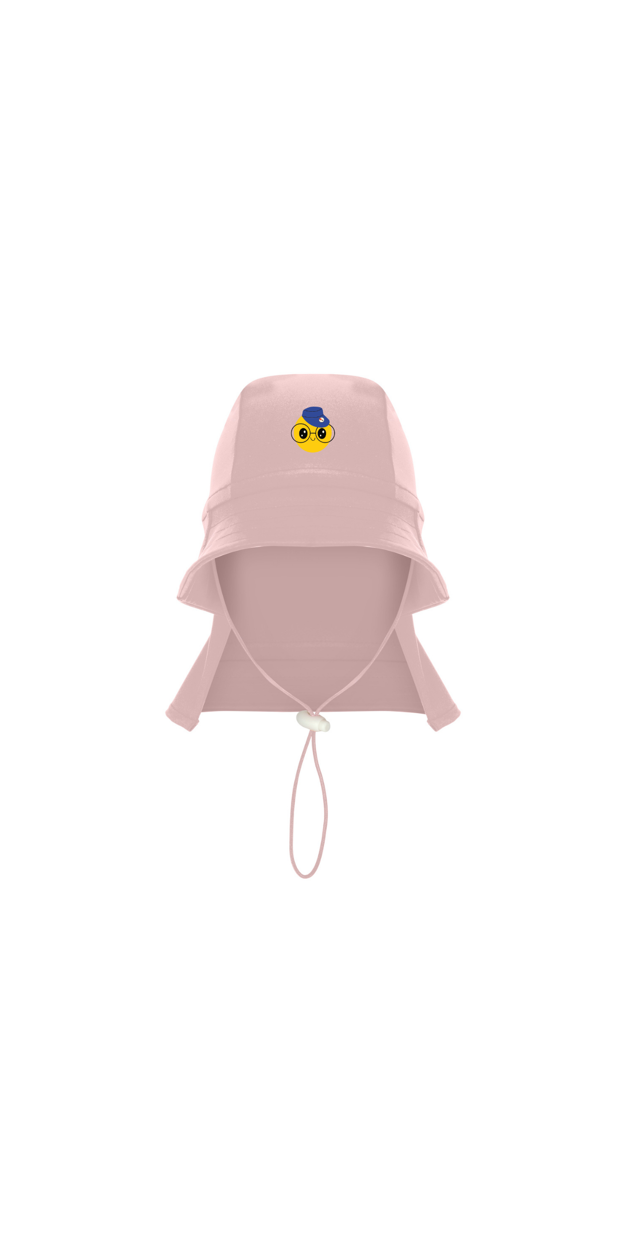Pink UPF 50+ Sun Protection Hat | Personalized Character & Name | Recycled Fabric