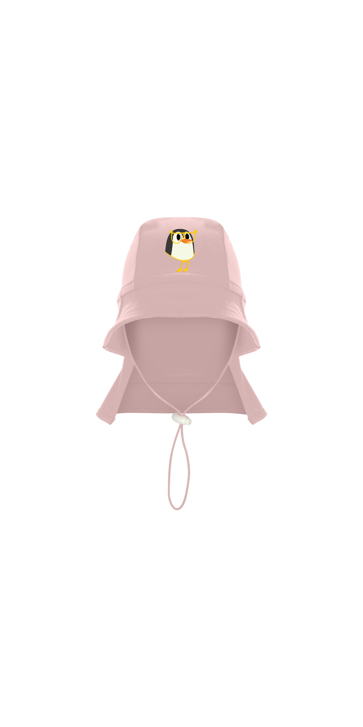 Pink UPF 50+ Sun Protection Hat | Personalized Character & Name | Recycled Fabric