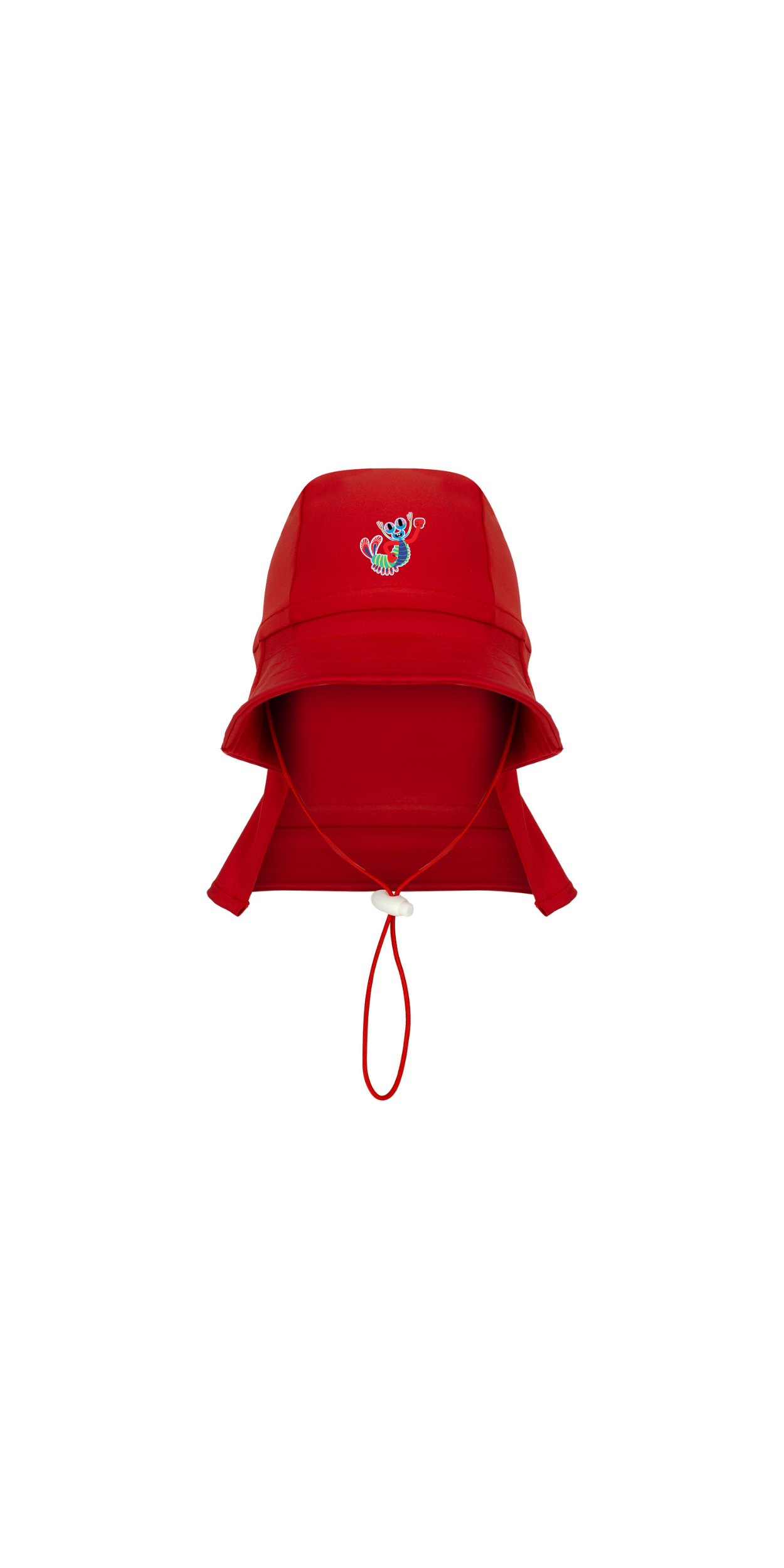 Red UPF 50+ Sun Protection Hat | Personalized Character & Name | Recycled Fabric