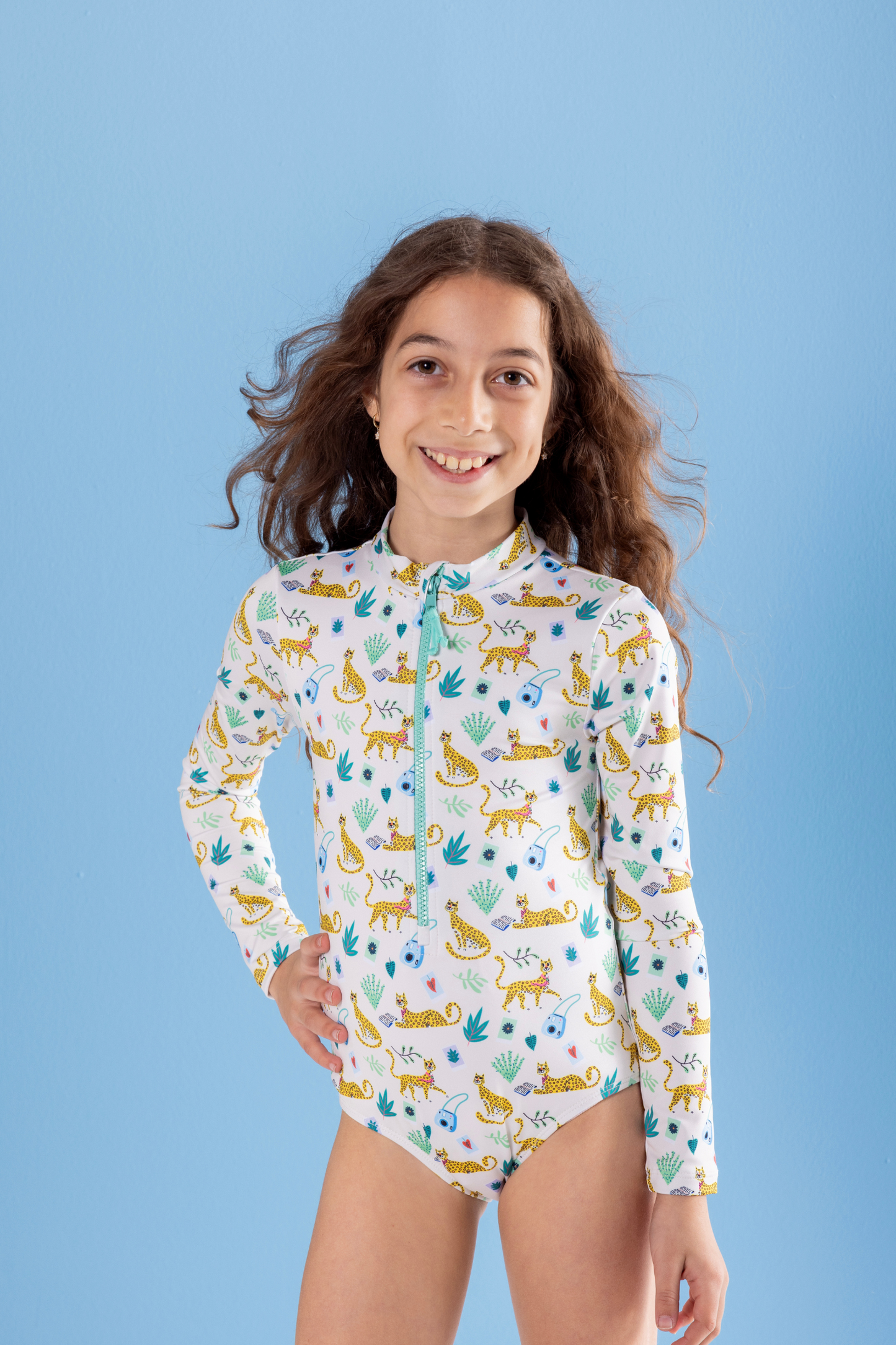 Long Sleeve One Piece Swimsuit | UPF 50+ | Recycled Fabric