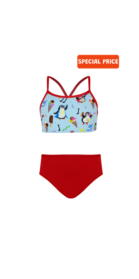 Tappy Swim Set | Sporty Bikini Top & Bottom | UPF 50+ | Recycled Fabric