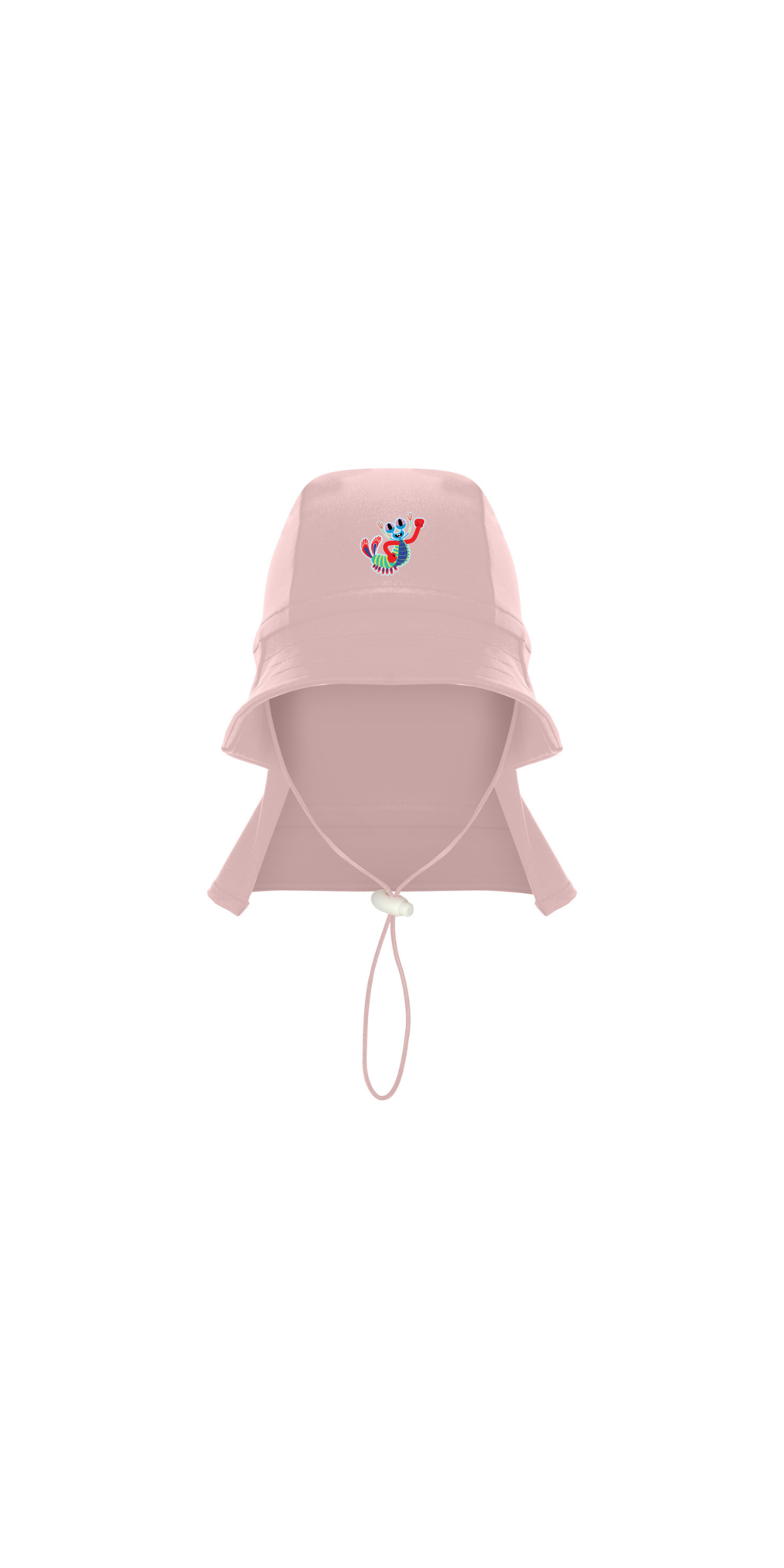 Pink UPF 50+ Sun Protection Hat | Personalized Character & Name | Recycled Fabric