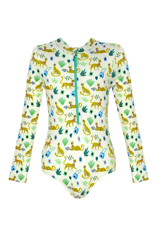 Long Sleeve One Piece Swimsuit | UPF 50+ | Recycled Fabric