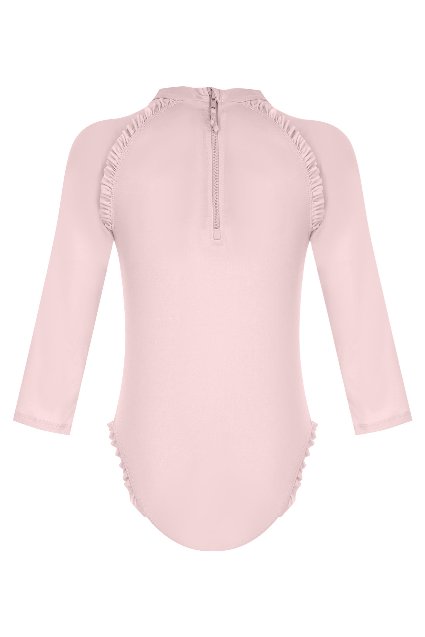 Pink Long Sleeve One Piece Swimsuit | UPF 50+ | Recycled Fabric