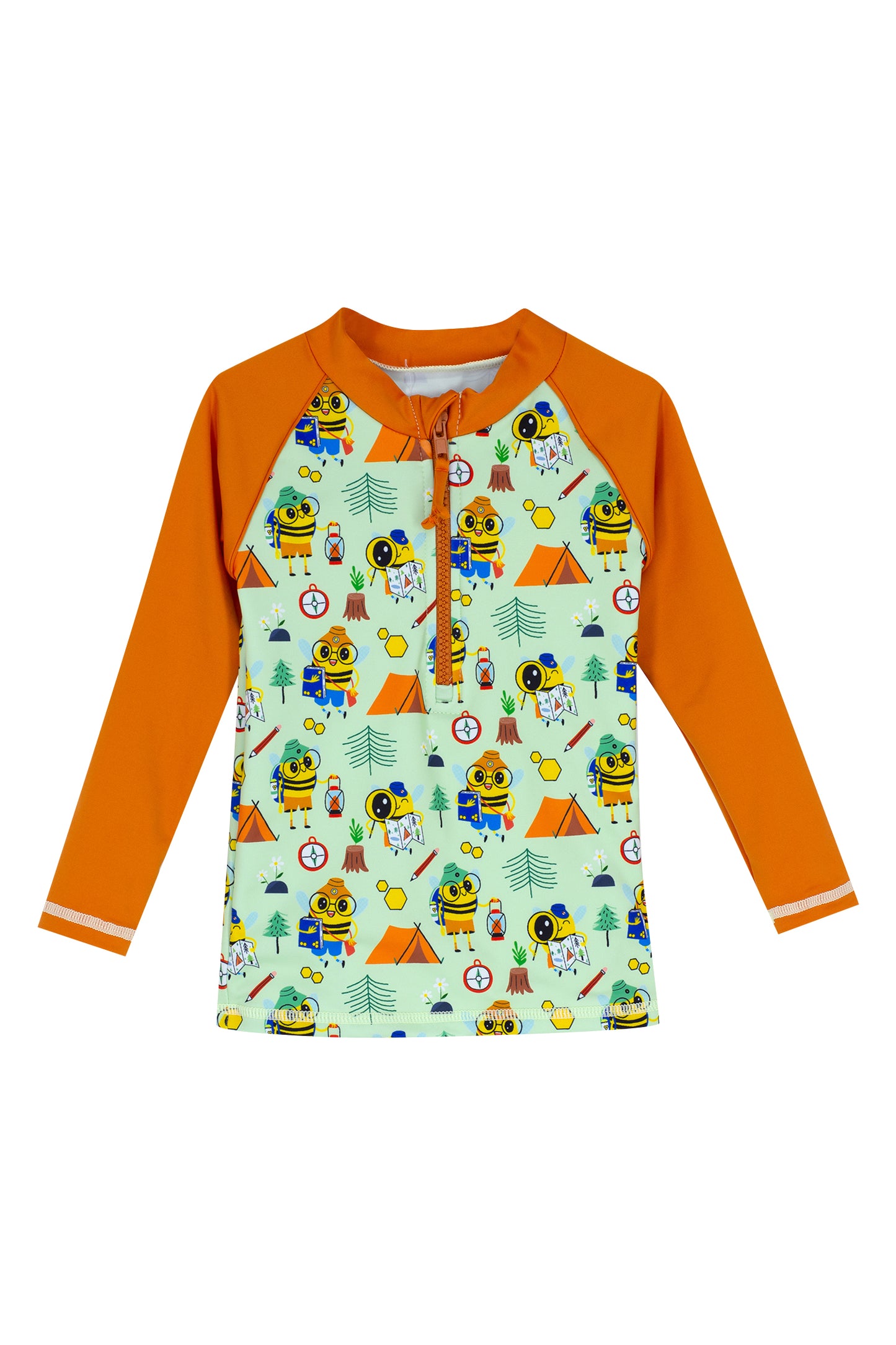 Beebee Swim Set | Long Sleeve Rashguard | Navy Blue Swim Short | UPF 50+ | Recycled Fabric