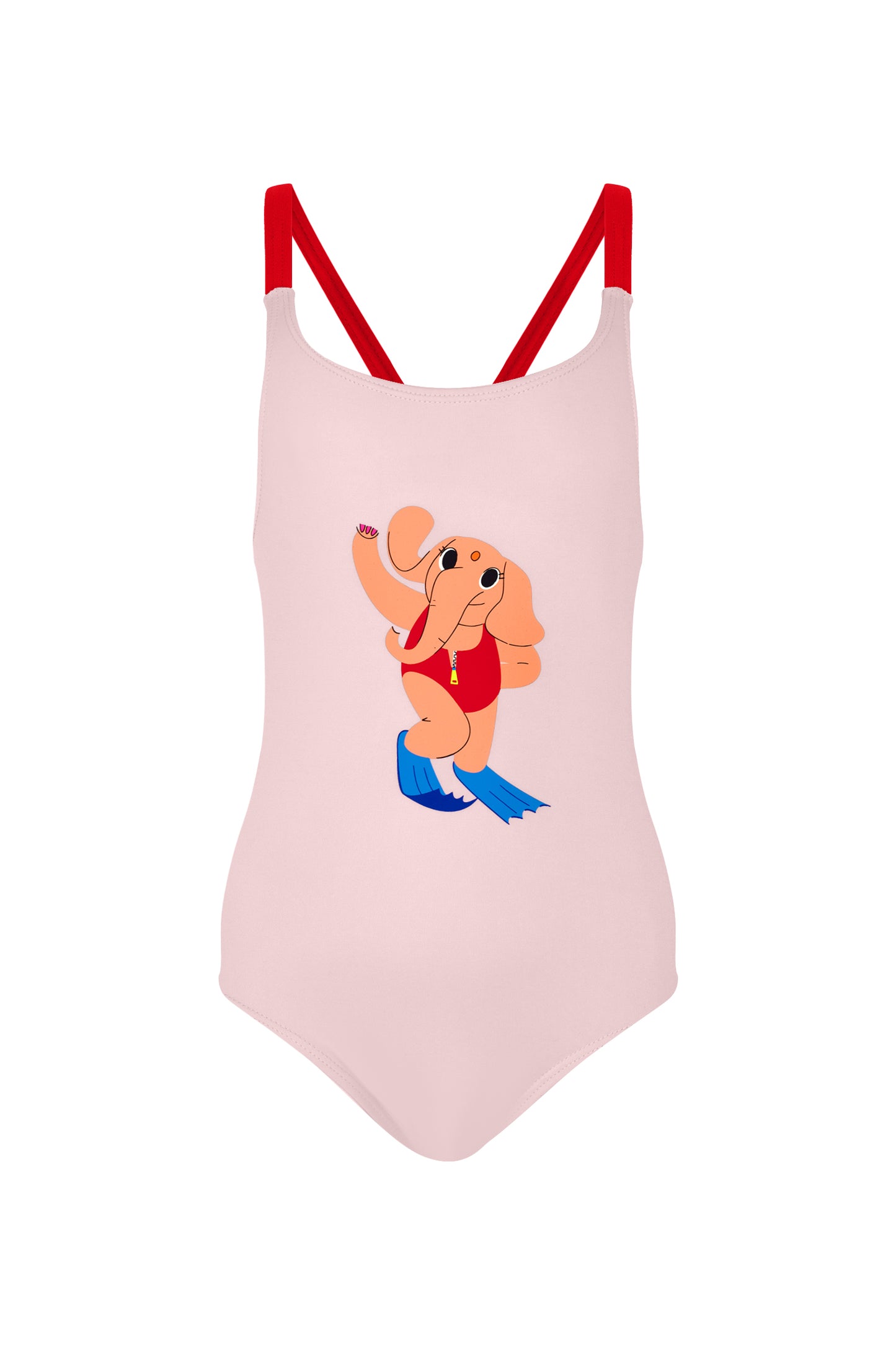 One Piece with Red Cross Straps | UPF 50+ | Recycled Fabric