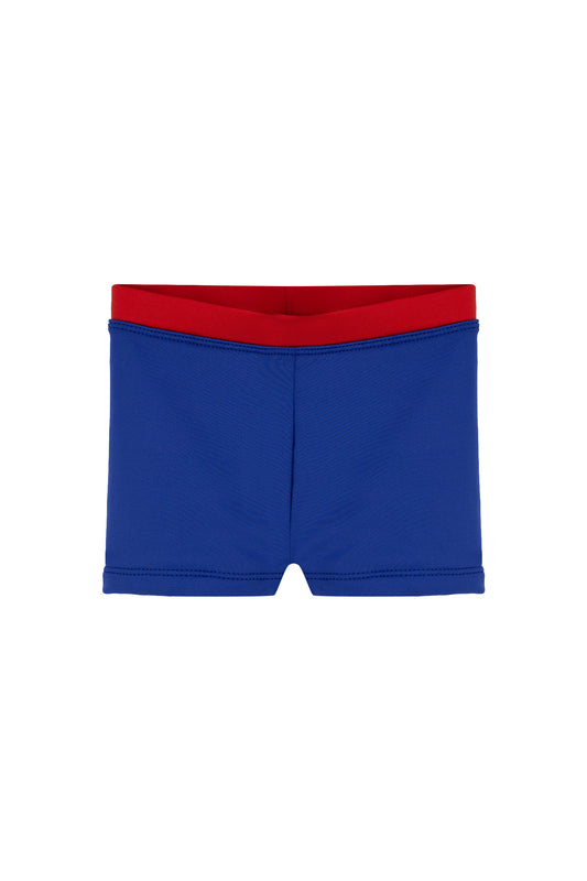 Navy Red Swim Trunk for babies & kids & UPF 50+ & Recycled Fabric
